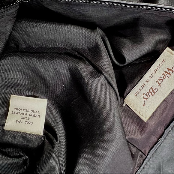 ⭐️ WEST BAY Black 90s LEATHER Pencil Midi Skirt Women’s Medium - Picture 7 of 10